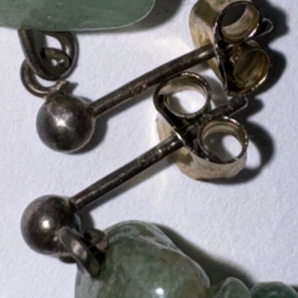 Green Aventurine Post Earrings - Picture 13 of 13